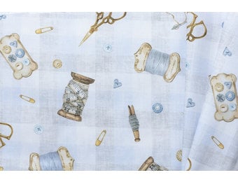 Decostof Naaiaccessoires Blauw