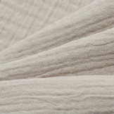 Double gauze hydrofiel lakenkatoen 240 cm breed licht taupe
