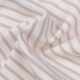 Jersey Strepen Off White / Licht Beige