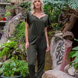 Travel stof army green