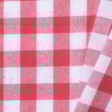 Katoen Boerenbont ruit 1.5 cm rood