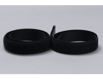 Klittenband Opnaaien Zwart 20mm