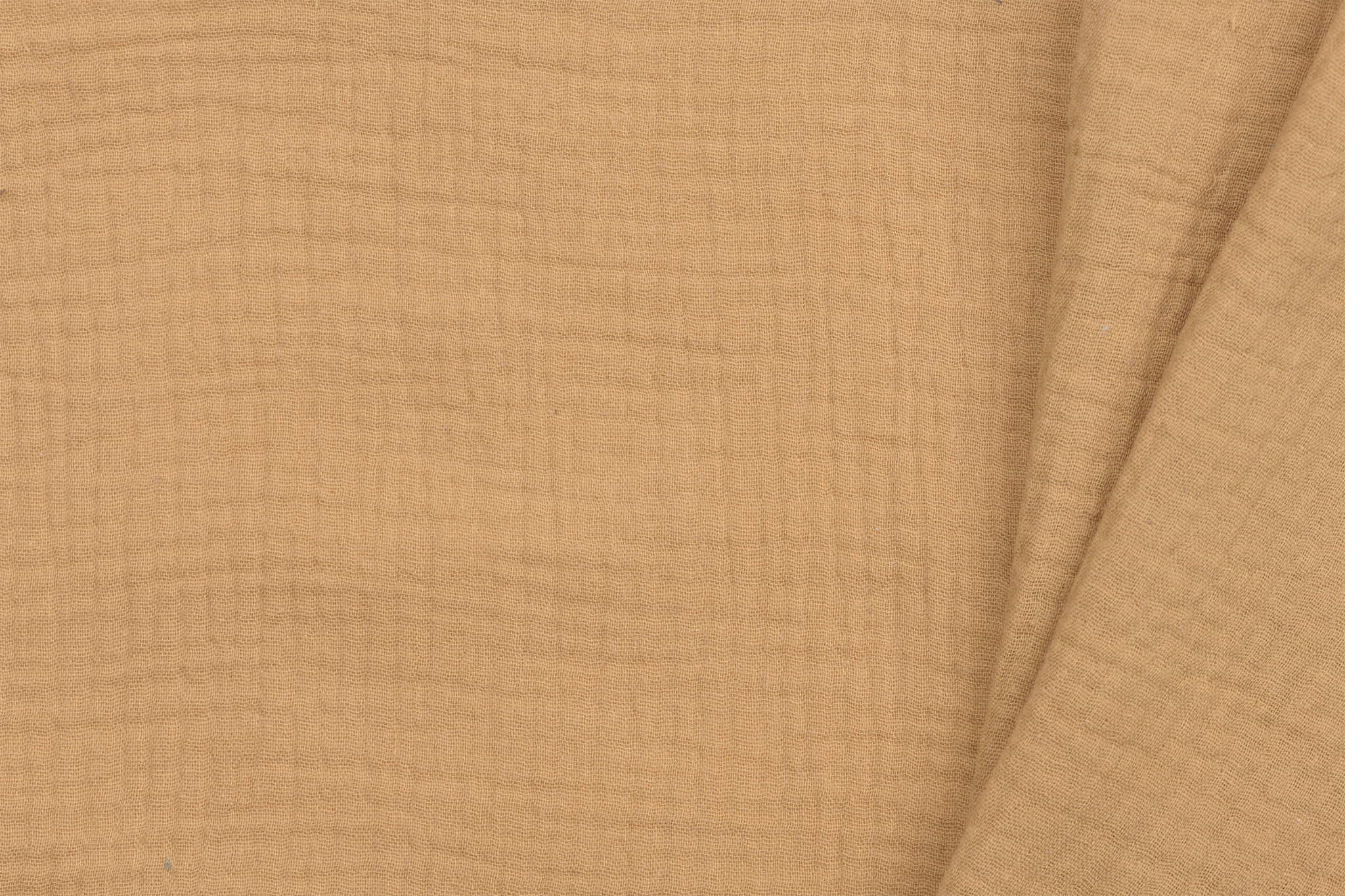 Baby Cotton / Mousseline Uni / Effen Caramel