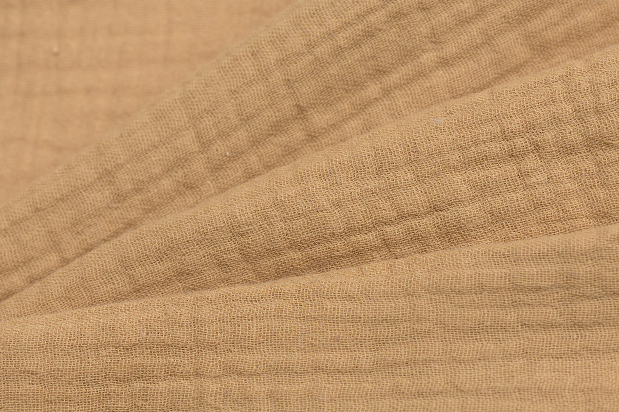 Baby Cotton / Mousseline Uni / Effen Caramel
