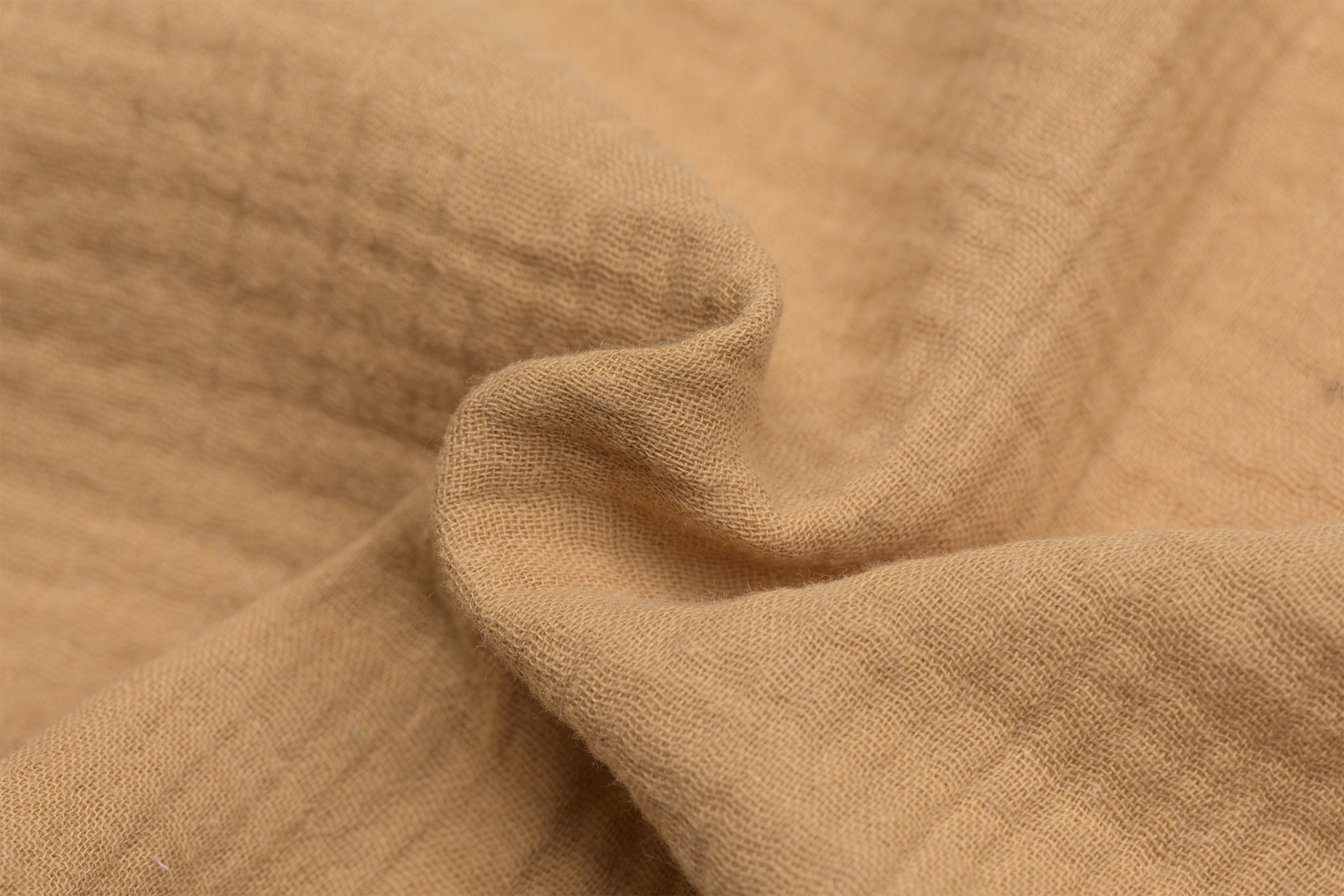 Baby Cotton / Mousseline Uni / Effen Caramel