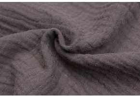 Baby Cotton – Mousseline Stof - Dusty Bruin