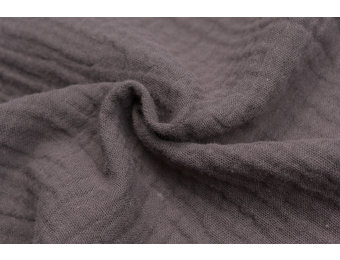 Baby Cotton – Mousseline Stof - Dusty Bruin