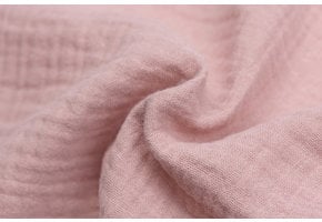 Baby Cotton – Mousseline Stof - Dusty Roze