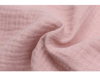 Baby Cotton – Mousseline Stof - Dusty Roze