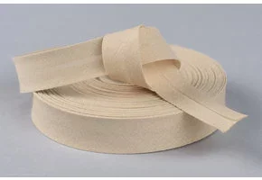 Biaisband Katoen Beige 20mm