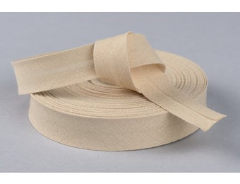 Biaisband Katoen Beige 20mm