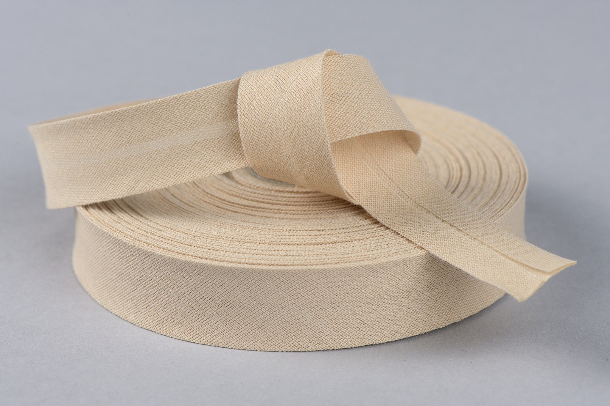 Katoenen Biaisband 20 mm Beige – Makkelijk & Veelzijdig