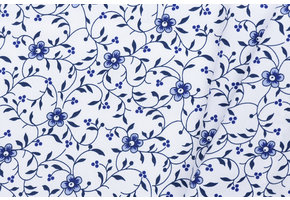 Folklore bloemen blauw