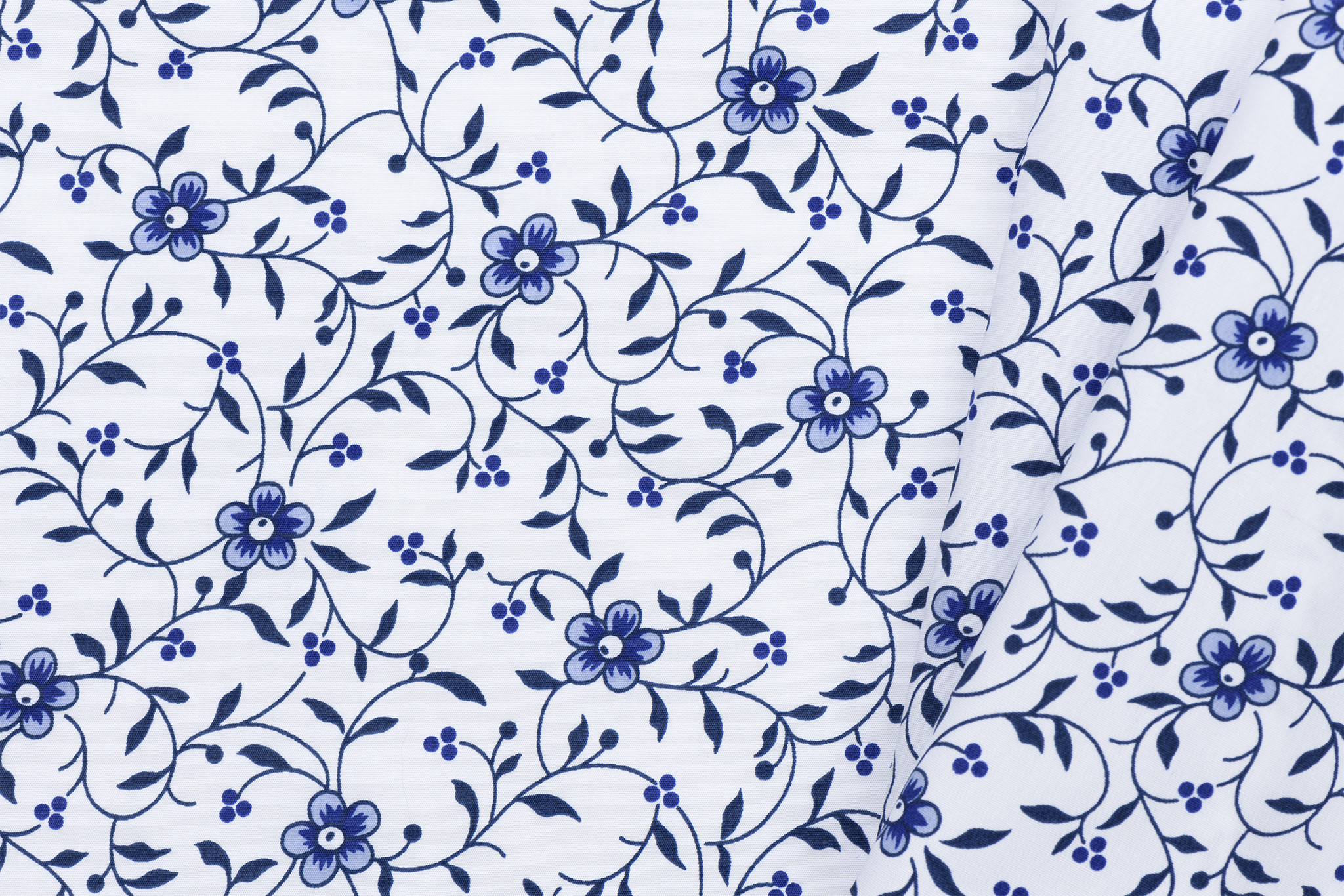 Folklore bloemen blauw