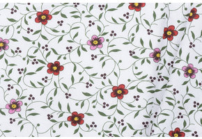 Folklore bloemen rood