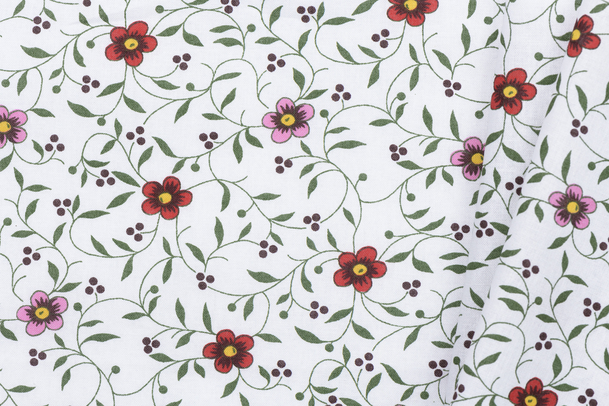 Folklore bloemen rood