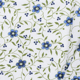 Folklore bloemen blauw - groen