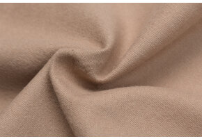 Katoen Flanel Stof Cacao Bruin