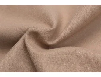 Katoen Flanel Stof Cacao Bruin