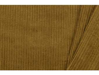Brede Ribcord Katoen Olijfbruin