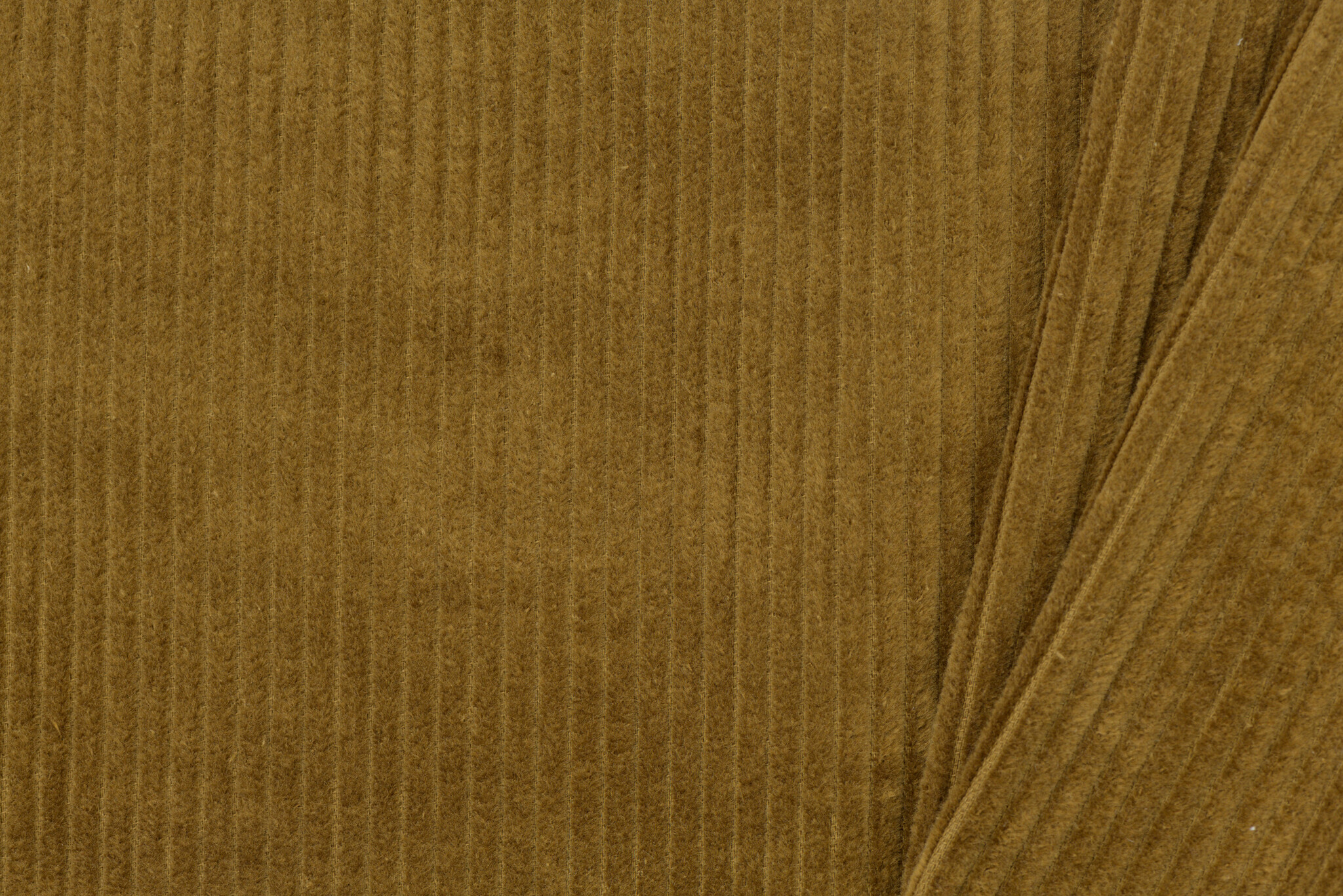 Brede Ribcord Katoen Olijfbruin