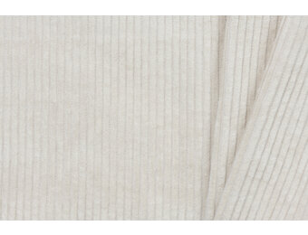Brede Ribcord Katoen Licht Beige