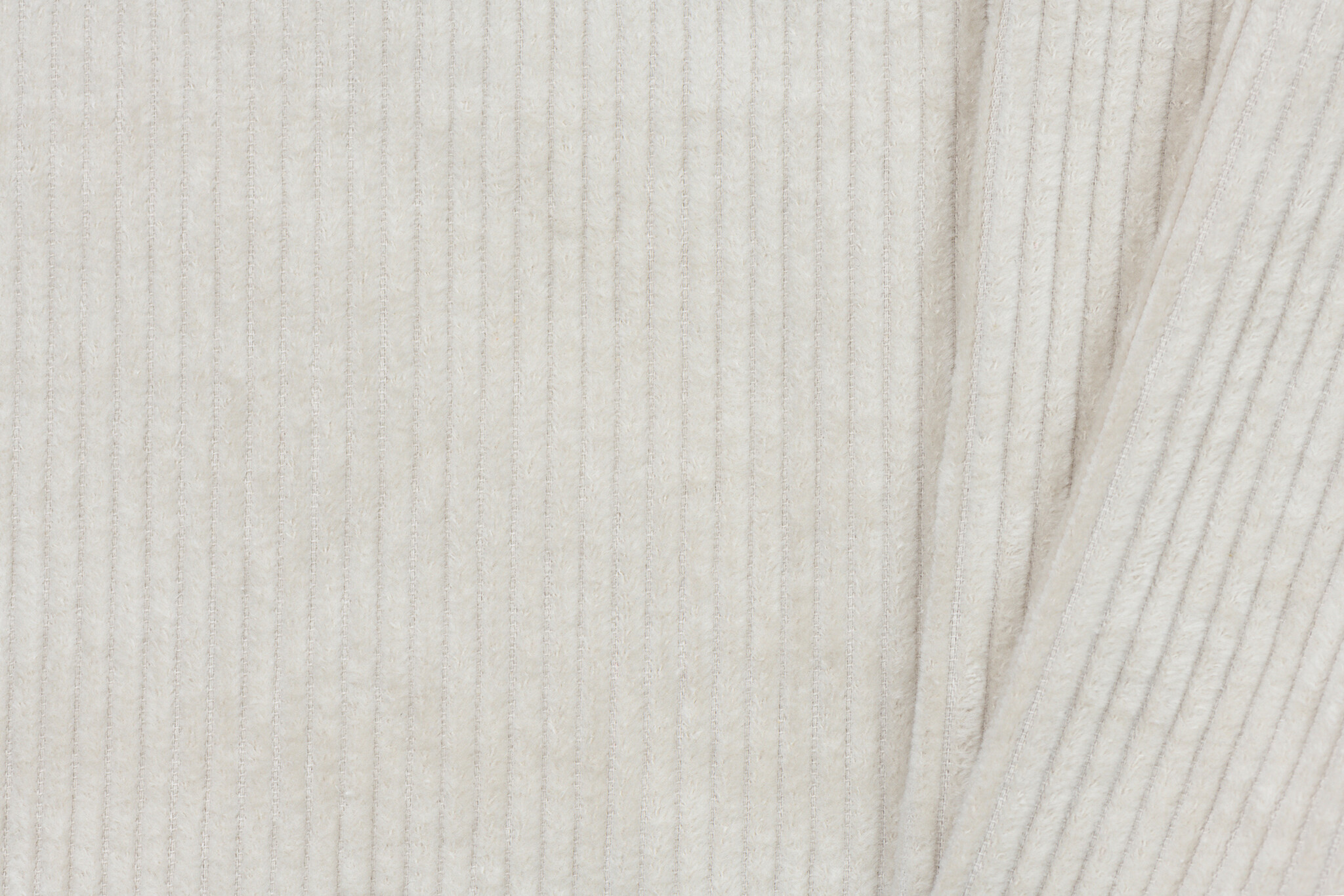 Brede Ribcord Katoen Licht Beige