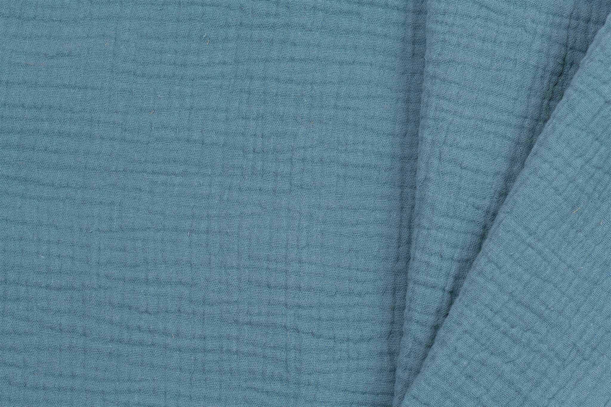 Hydrofiel Stof Dusty Blue – Zacht, Ademend en Duurzaam