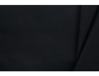 Organic Katoen Poplin Zwart