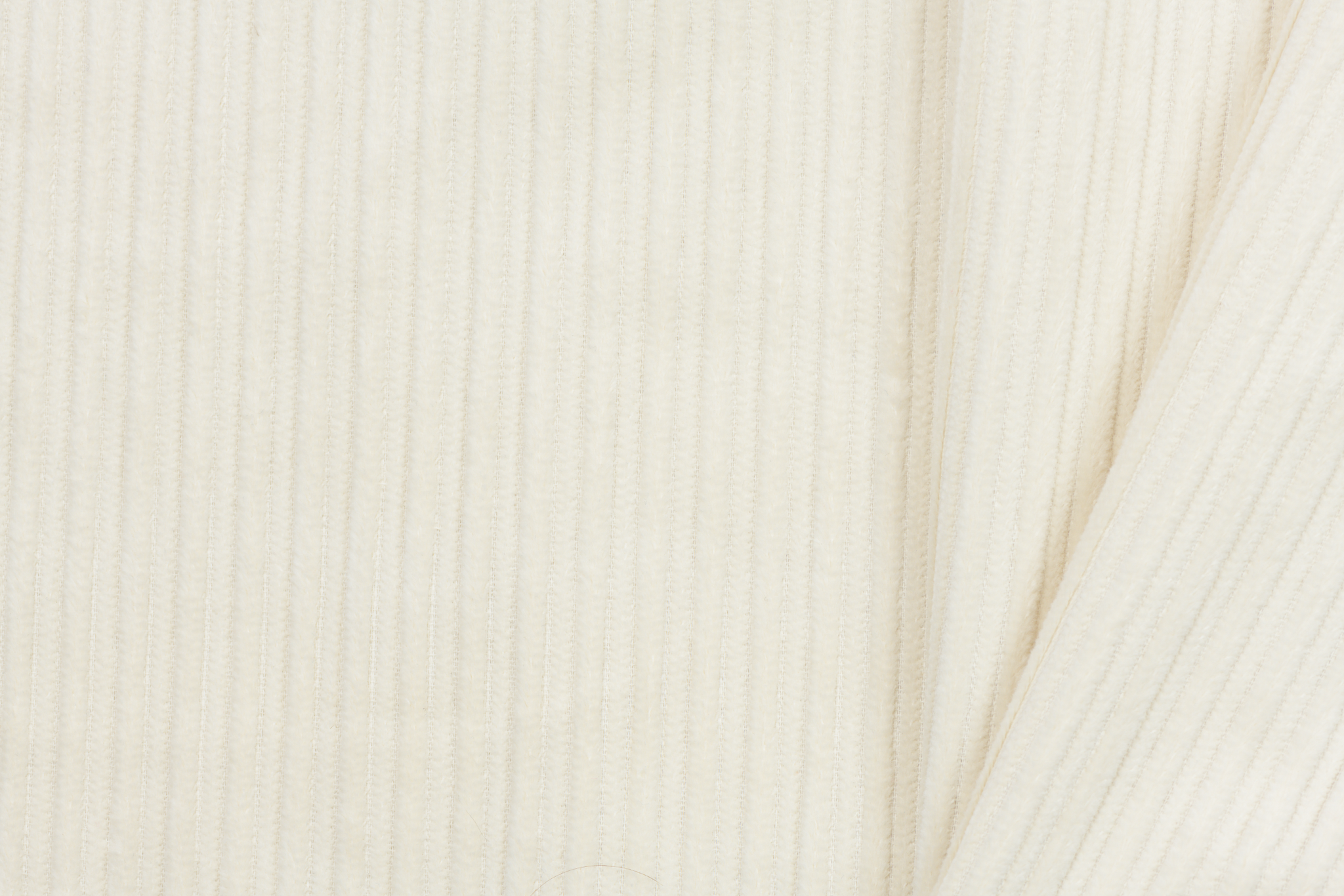 Corduroy High Low Ecru