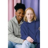 Katoenen Sweatstof Brushed Cerise