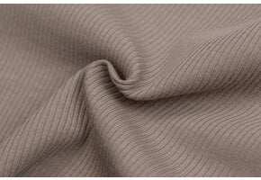 Rib Jersey Stof Taupe