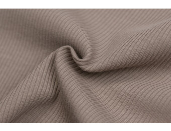Rib Jersey Stof Taupe