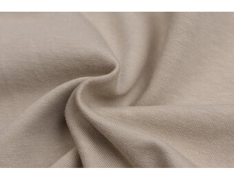 Katoenen Sweatstof Brushed Sand