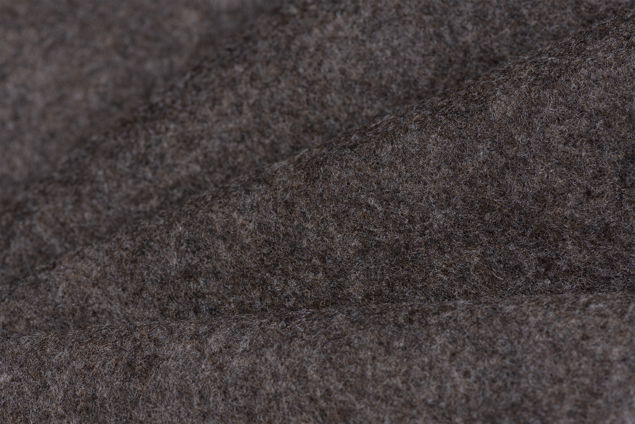 Tassenvilt 3mm donkerbruin melange