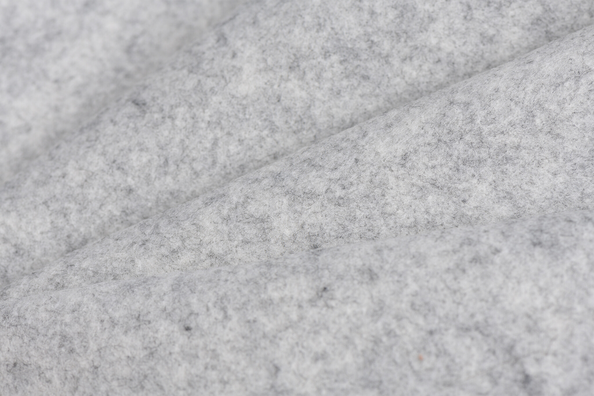 Tassenvilt 3mm lichtgrijs melange