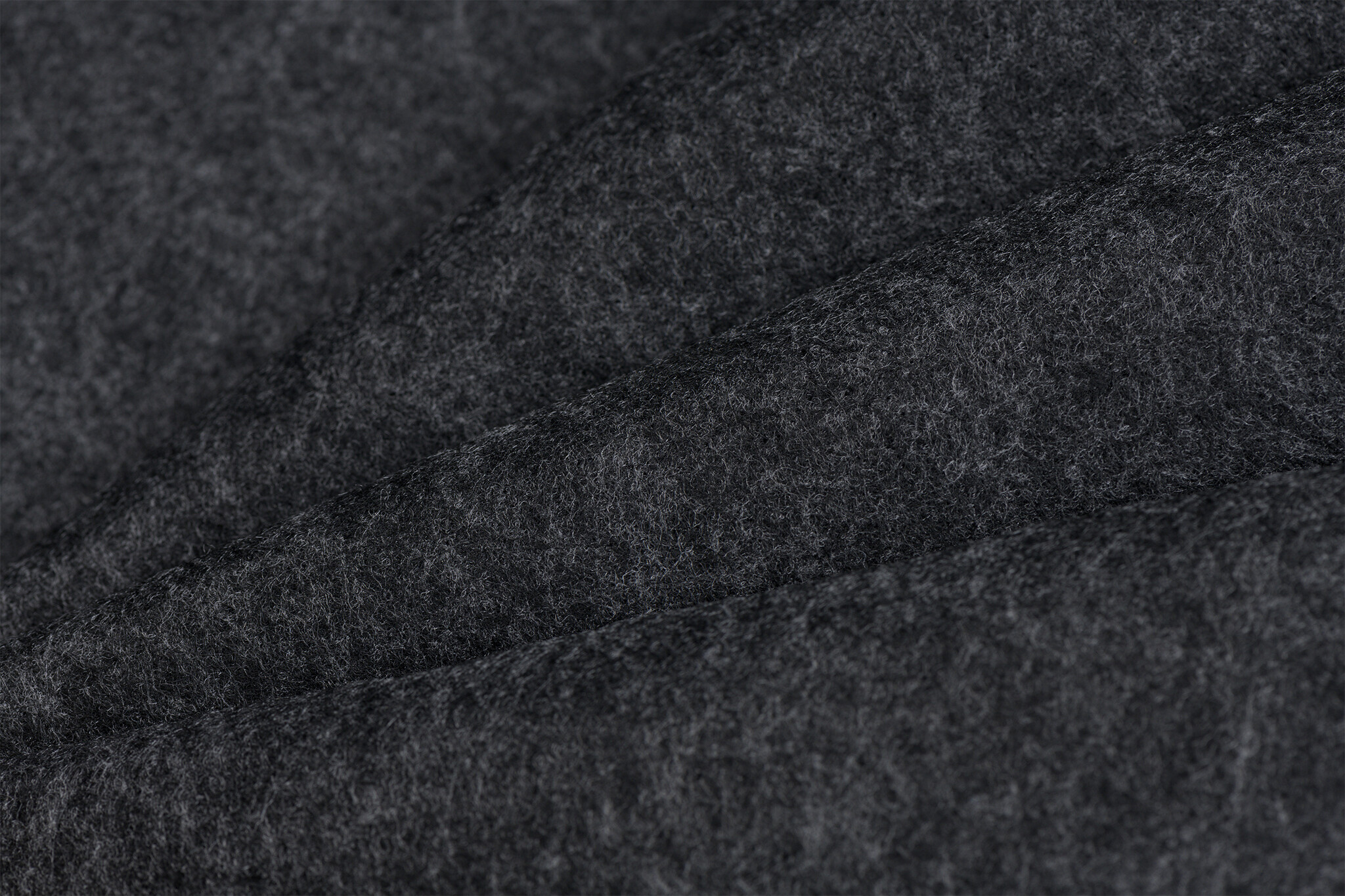 Tassenvilt 3mm donkergrijs melange