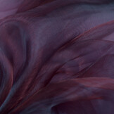 Organza Two-Tone Bordeaux-Blauw