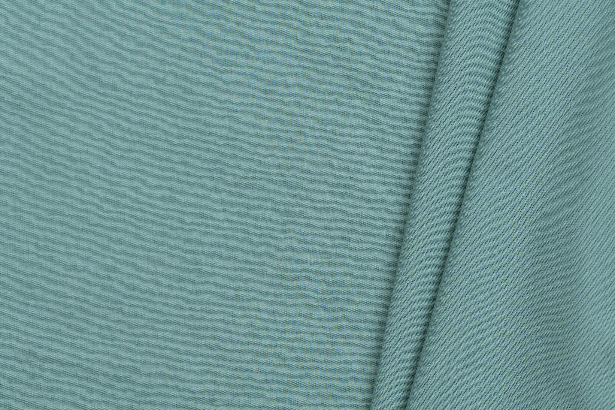 Katoen Poplin Uni / Effen Cyan Groen