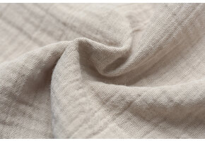 Baby Cotton – Mousseline Stof - Licht Taupe