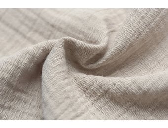 Baby Cotton – Mousseline Stof - Licht Taupe