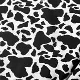 Katoen Stof Koe Print Zwart/Wit – Soepel, Ademend & Decoratief