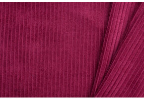 Brede Ribcord Katoen Cerise
