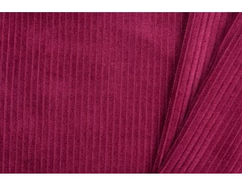 Brede Ribcord Katoen Cerise