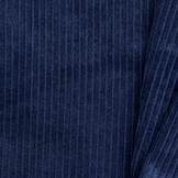 Brede Ribcord Katoen Donkerblauw