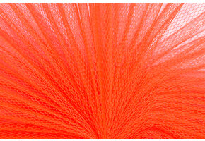 Tule Stof Neon Tangerine