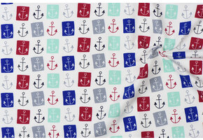 Jersey Katoen Maritiem Grijs