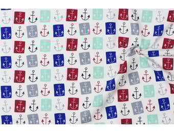 Jersey Katoen Maritiem Grijs