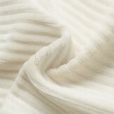 Brede Ribfluweel Jersey Stof Ecru – Zacht & Stijlvol