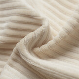 Brede Ribfluweel Jersey Stof Licht Beige – Zacht & Stijlvol